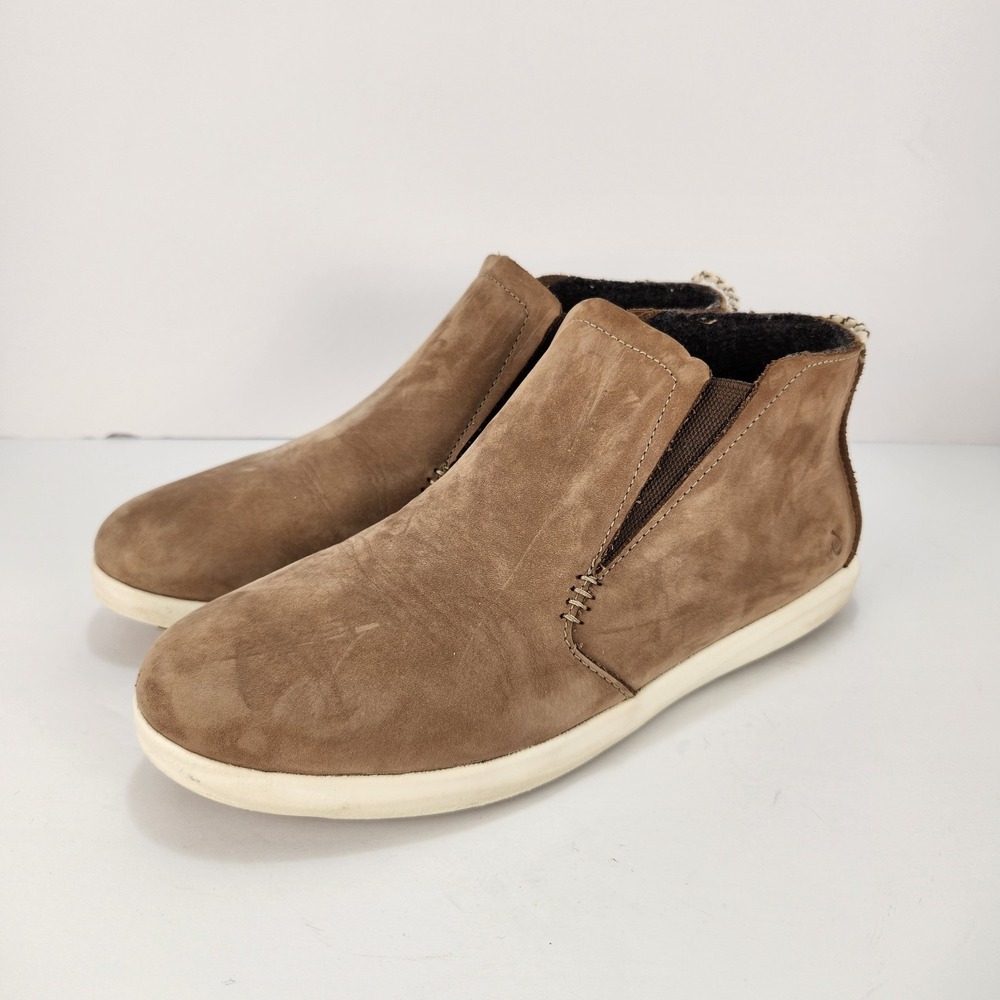 Olukai Hawai'iloa Manu Hope Women's Brown Leather Casual‎ Booties Size W10